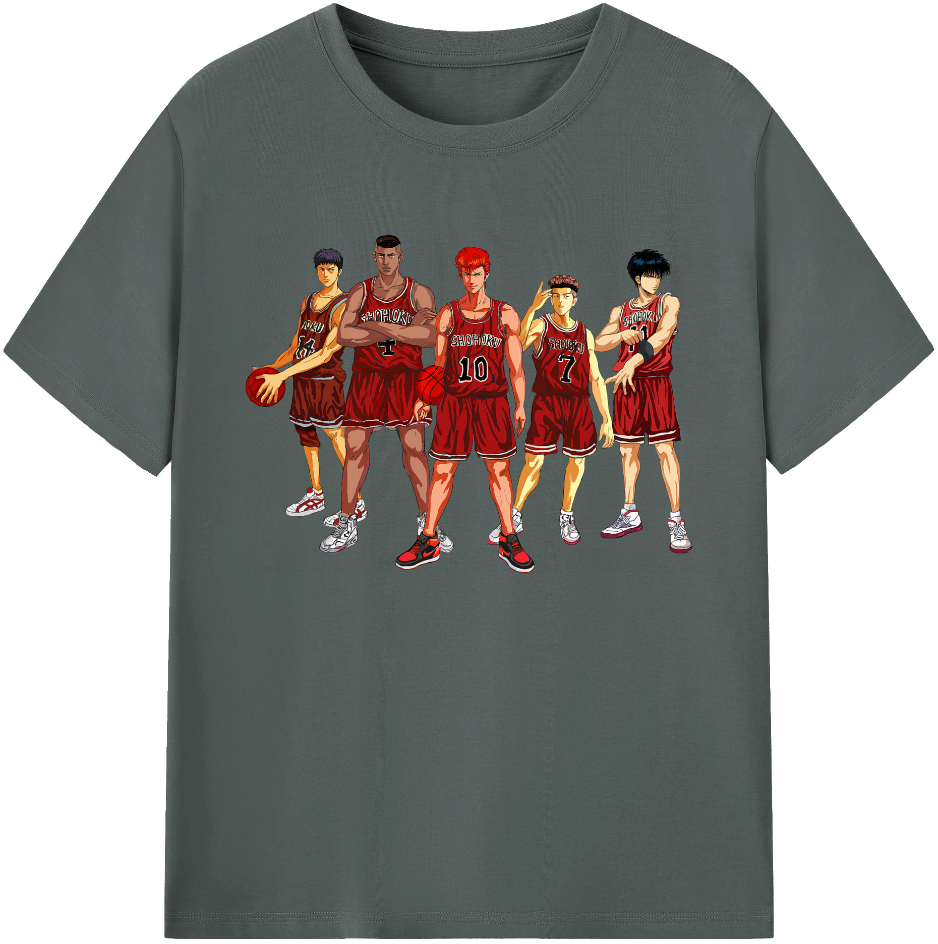 （画像用） SLAM DUNK／スラムダンク 綿100％ メンズ半袖Tシャツ｜肌触りやわらか＆通気性